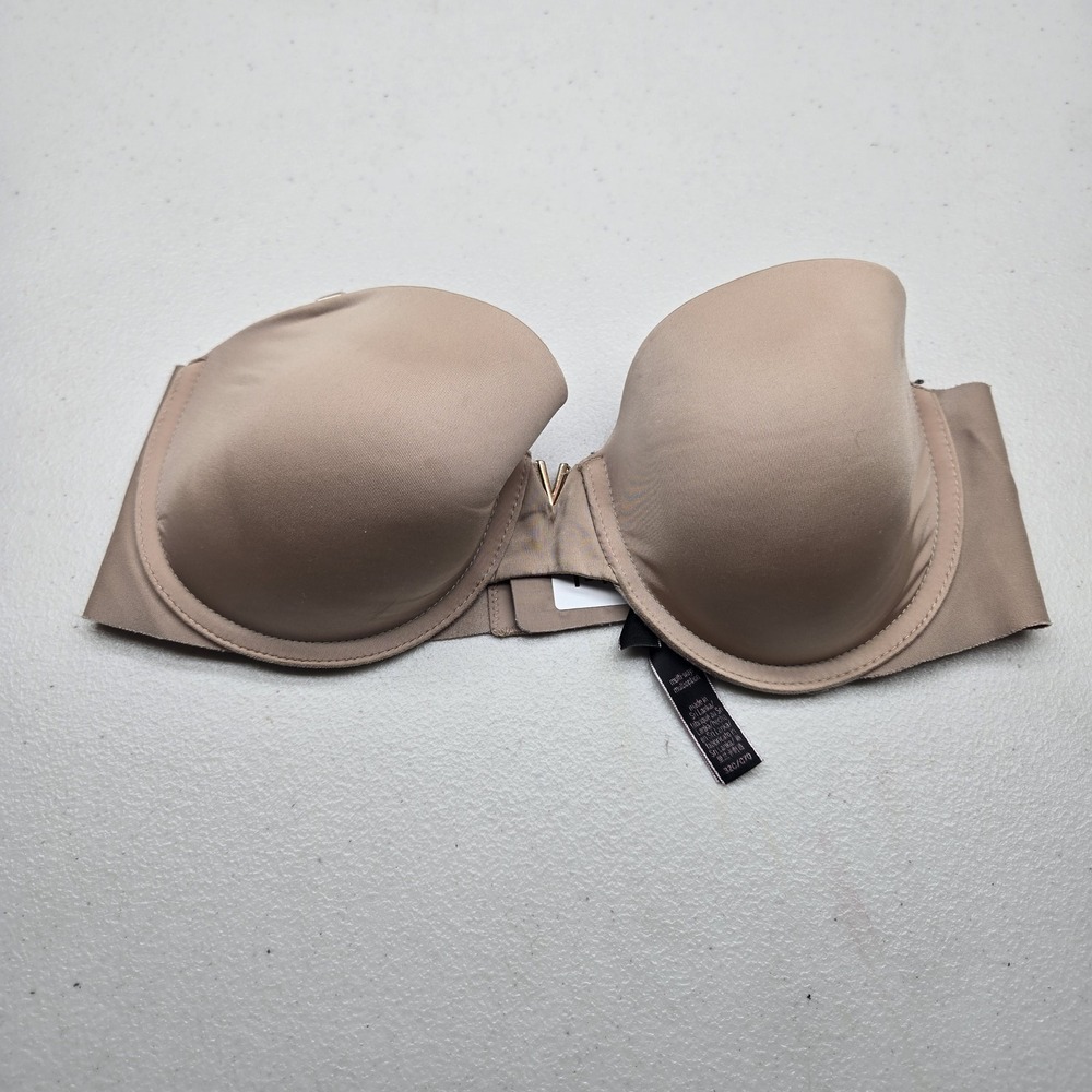 Victoria's Secret Women Bra 32C Beige Lightly Lined Underwired Multiway READ